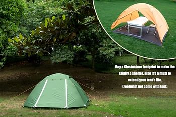 Clostnature Lightweight Backpacking Tent - 3 Season Ultralight Waterproof Camping Tent, Large Size Easy Setup Tent for Family, Outdoor, Hiking and Mountaineering