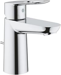 GROHE BauLoop Basin mixer 1/2" | S-Size | With Plastic Pop-up Waste Set 1 1/4" | Water Saving | Chrome | 2333500F