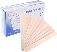 Wooden Tongue Depressor 100 Pieces Waxing Spatula Disposable Wooden Beauty Accessories