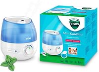 Vicks Mini Cool Mist Ultrasonic Humidifier - compact - quiet for better sleep -cough and cold - comfort -essential oils -humidity - rooms up to 15m2 - VUL525