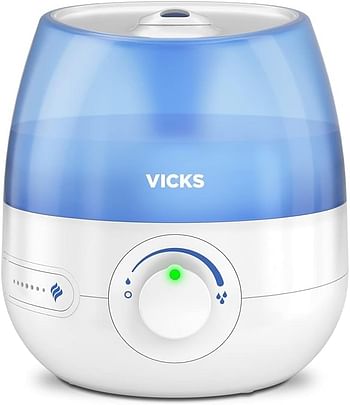 Vicks Mini Cool Mist Ultrasonic Humidifier - compact - quiet for better sleep -cough and cold - comfort -essential oils -humidity - rooms up to 15m2 - VUL525