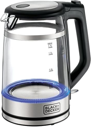 BLACK+DECKER Glass Kettle Double Wall 1.7L 2200W - GK220-B5