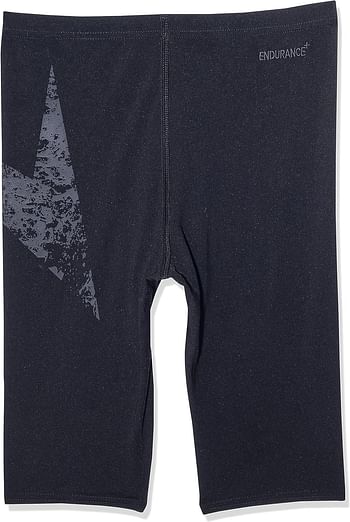 Speedo Men's Boomstar Placement Jammer, Size 40, True Navy-Fed Red