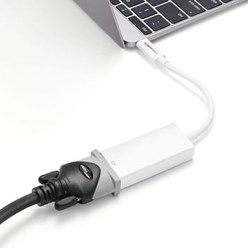 Amazn Basics USB 3.1 Type-C to VGA Display Adapter - White