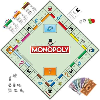 Monopoly Classic Board Game - Fun Family & Kids Board Game - Board Game For Boys & Girls Ages 8+ - Great Gift For All Occasions