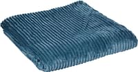 Elite Home Soft & Elegant Flannel Blanket 300-GSM king Size - 220 * 240 - All Season Lightweight Super Soft Flannel Blanket for Bed Couch - Light Blue, King