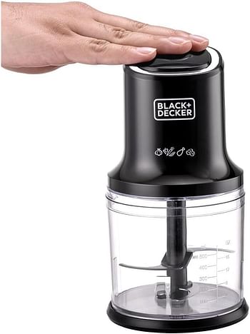 Black+decker Vertical Chopper 4 Blades 500w 500 ml Fc500-b5 - Black