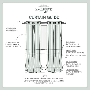 Exclusive home catarina layered solid room darkening blackout and sheer grommet top curtain panel pair, 52x84, soft grey