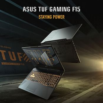 ASUS TUF Gaming F15 FX506HE-HN306W - i5-11400H  CPU 2.7GHz -16GB RAM -512GB SSD -NV RTX 3050 Ti -4GB  VRAM  15.6inch FHD  144Hz  - HD Webcam -Windows 11  - Backlit English Arabic Keyboard - Graphite Black
