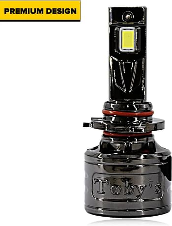 Toby's TF120 H4 2 Pieces 120W LED Headlight Bulb Assembly 12000 Lumens Xtreme Bright With Color Temperature 6500K