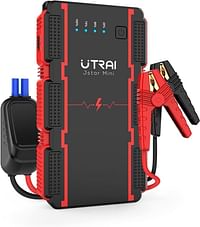 Utrai Jump Starter Car Battery Jstar Mini - Smart Clip With Battery Detection - 12V 1000A - Up To 6.0L Gas Or 4.5L Diesel Engine -Power Pack Auto Battery Booster With Led Light