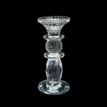 YATAI Clear Crystal Candle Holders Fancy Crystal Candlestick Holder Tealight Candle Holder Stand Wedding Table Top Centerpiece for Special Occasions