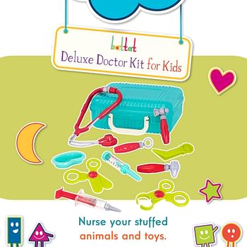 Battat – Deluxe Doctor Kit – Pretend Play Doctor Set for Kids 3 years + - 11-Pcs