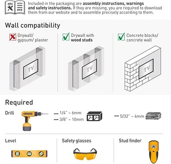 Barkan Long TV Wall Mount 13-65 Inch Full Motion Articulating - 4 MovementBarkan Long TV Wall Mount 13-65 Inch Full Motion Articulating - 4 Movement Flat/Curved Screen Bracket Holds Up To 79Lbs Extremely Extendable Fits LED OLED LCD