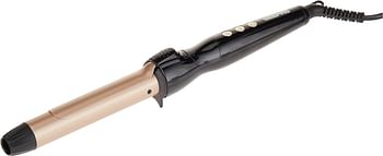 Geepas GHC86006 Instant Pro Curling Iron-60 Min Auto Shut Off - 6 Level Adjustable Temperature Levels with LED Display - Ideal for Styling Long & Medium Hairs