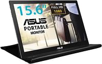 ASUS MB169B+ Portable USB Monitor - 16 inch - 15.6 inch viewable Full HD, USB-powered, IPS, Ultra-slim, Smart Case