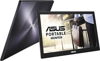 ASUS MB169B+ Portable USB Monitor - 16 inch - 15.6 inch viewable Full HD, USB-powered, IPS, Ultra-slim, Smart Case