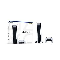 Sony PlayStation 5 CFI-1216A01Y Console 825GB SSD CD , KSA Edition - White Black