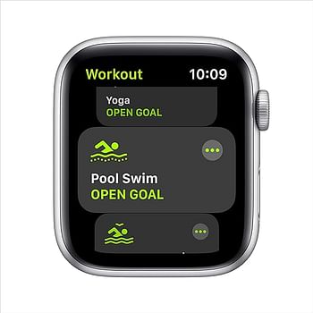 Apple Watch SE 40mm GPS Silver Aluminum Case with White Sport Band  