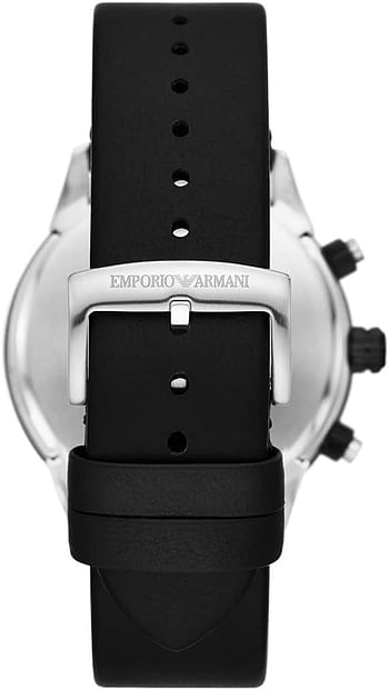 إمبوريو أرماني AR11522 ساعة كرونوغراف جلد أسود للرجال