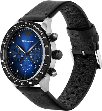 Emporio Armani AR11522 Chronograph Black Leather Men's Watch