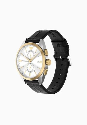Emporio Armani AR11498 Chronograph Black Leather Watch