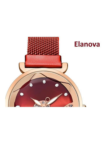 Elanova Women's EL60R Stainless Steel Analog Watch 50 mm - Rose Gold