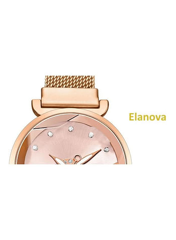 Elanova Women's EL60R Stainless Steel Analog Watch 50 mm - Red