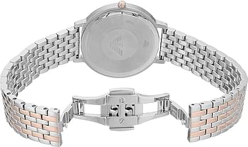 Emporio Armani AR11113 Women's Fashion Quartz Stainless Steel Casual Watch, Color Rose Gold-Toned