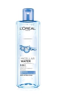 ماء ميسيلار 3 في 1 من لوريال منعش ، حتى للبشرة الحساسة