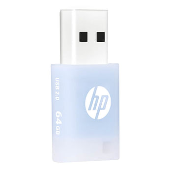 HP USB 2.0 Flash Drive 64GB v168- BLUE