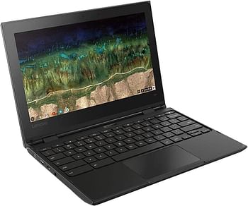 Lenovo 500e Chromebook 11.6 Inch Touchscreen - Without Pen - Intel Celeron N4120 - 2nd Gen, 1.10 GHz - 4GB RAM - 32GB Flash Memory - Intel UHD Graphics 600 - English and Arabic Keyboard - Black