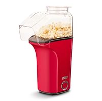 Dash Hot Air Popcorn Popper Maker with Measuring Cup to Portion Popping Corn Kernels + Melt Butter, 16 cups, Red