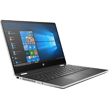 HP Pavilion x360 14-dh1000nx  2-in-1 Laptop - Convertible Folder 14 Inch - Intel Core i3-10110U - 1 TB HDD -4 GB RAM - Windows 10 - Natural Silver