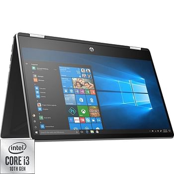 HP Pavilion x360 14-dh1000nx  2-in-1 Laptop - Convertible Folder 14 Inch - Intel Core i3-10110U - 1 TB HDD -4 GB RAM - Windows 10 - Natural Silver