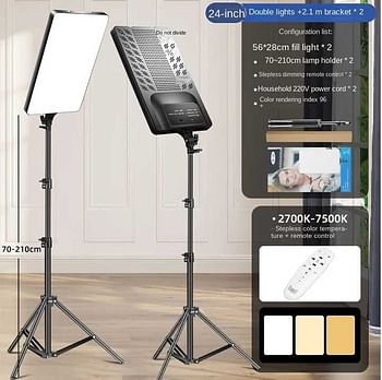 RL-19 inch LED Video Light With Professional Remote Control Dimmable Panel Lighting Photo Studio Live Photography fill lamp