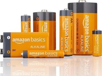 Amazn Basics 12-Pack D Cell Alkaline All-Purpose Batteries - 1.5 Volt