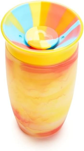 Munchkin Miracle 360 Swirl Sippy Cup, Trainer Toddler Cup, BPA Free Baby & Toddler Cups w.Handles, Non Spill Cup, Dishwasher Safe Baby Cup, Leakproof Childrens Cup, 12+ Months 10oz/295ml - Assorted