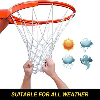 ProSlam Premium Quality Professional Heavy Duty Basketball Net Replacement - All Weather Anti Whip,Fits Standard Indoor or Outdoor 12 Loops Rims 12 Loops