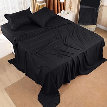 Utopia Bedding 4-Piece Queen Bed Sheet Set (Grey)