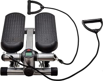 BalanceFrom Adjustable Stepper Stepping Machine with Resistance Bands Stepper With Bands - Gray