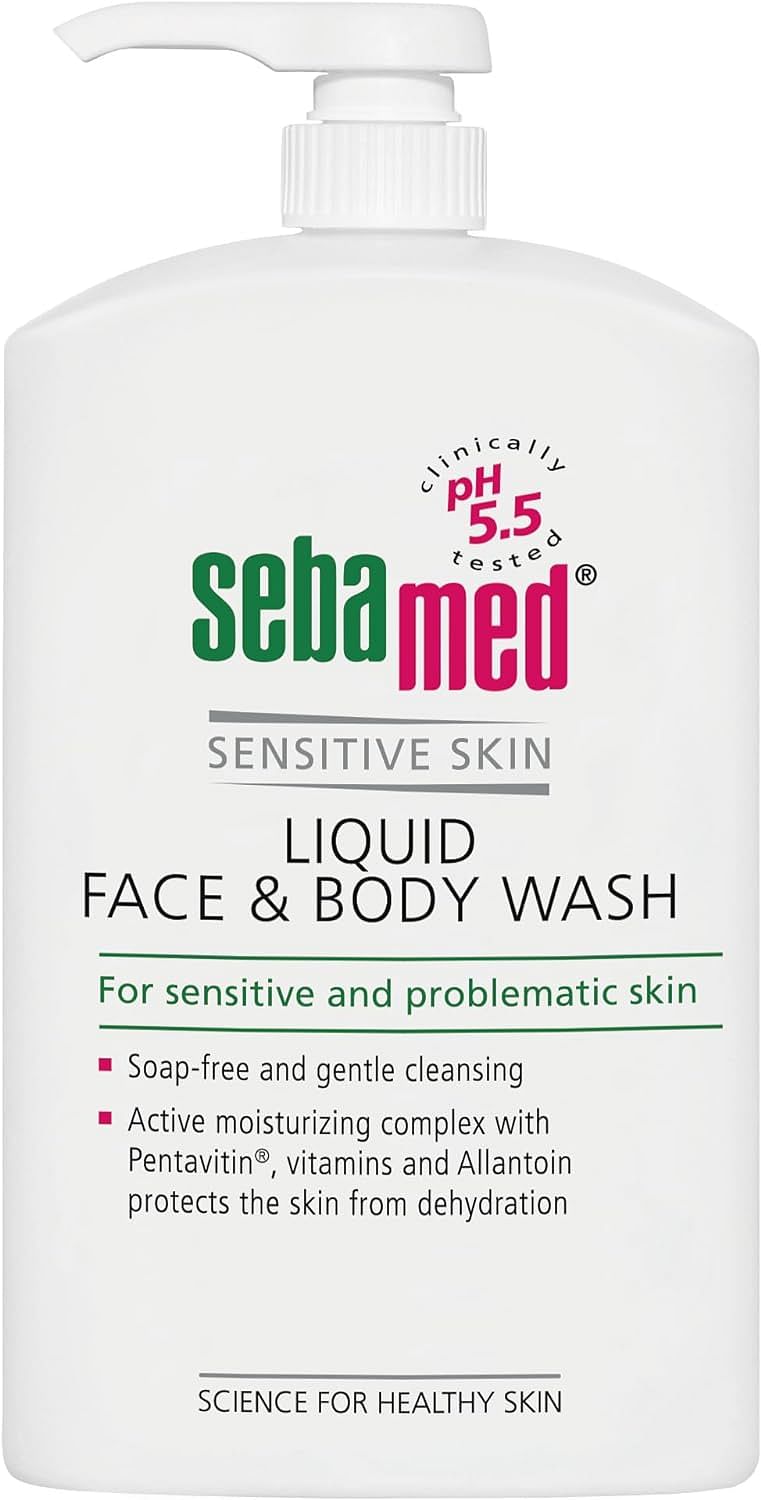 Sebamed Liquid Face And Body Wash For Sensitive Skin, 1000 ML