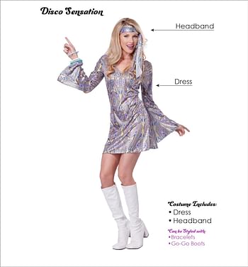 California Costumes Women's Disco Sensation 70's Dance Costume XS S