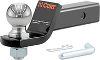 Curt 45041 Trailer Hitch Mount With 2-5/16-Inch Ball & Pin, Fits 2-Inch Receiver, 7,500 Lbs, 2-In Drop, 45041