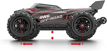 MJX – Brushless RC Hobby GradeTruck  High Speed, 2.4Ghz Remote Control 1:16 Scale Radio Controlled Off-roader Electronic Monster R/C Truck  RTR All Terrain - Black