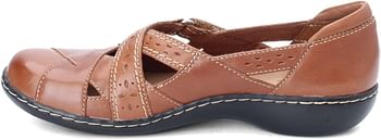 Clarks Women's Ashland Spin Q Slip-On Loafer 37.5 EU - Brown