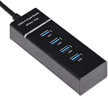 U/B WEETOTUNG USB 4 Ports HUB with LED High Speed 5Gbps Hub Portable Extension