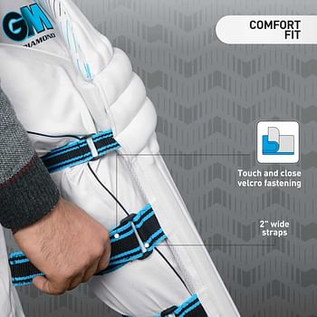 GM Leather Batting Legguard Diamond Right Hand Men's - White