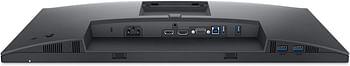 Dell P2422H 24 Inch FHD 1920 x 1080 Monitor, 60 Hz, IPS, 5 ms, Ultrathin Bezel, 99% sRGB, DisplayPort, HDMI, 4x USB, Adjustable Stand Height, Pivot, Swivel, Tilt - Black