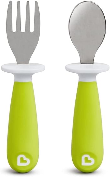 Munchkin Raise Toddler Fork And Spoon Set - assorted colours